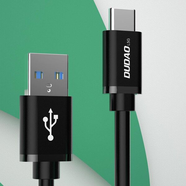 Kabel USB Dudao USB-A - USB-C 1 m Czarny (6973687242273) 10179462 6973687242275