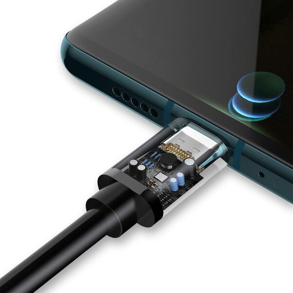 Kabel USB Dudao USB-A - USB-C 1 m Czarny (6973687242273) 10179462 6973687242275