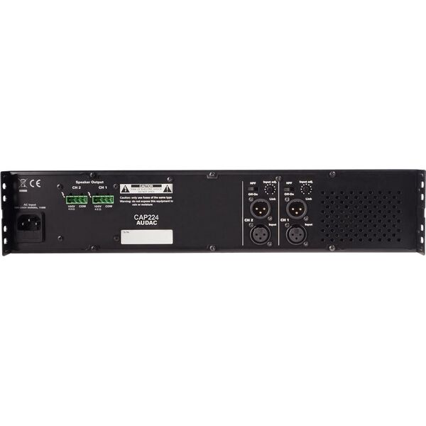 Audac AUDAC CAP224 Dual-channel power amplifier 2 x 240W 100V 10191161 5414795031159