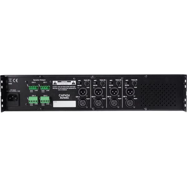 Audac AUDAC CAP424 Quad-channel power amplifier 4 x 240W 100V 10191164 5414795031166