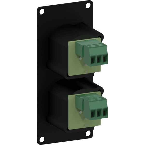 Caymon Moduł CASY ze złączami 2x XLR męskim (CASY126/B) 10191268 5414795037618