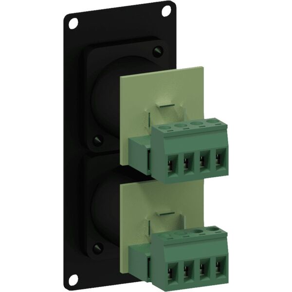 Caymon Moduł CASY ze złączami 2x NL4MP SpeakON (CASY142/B) 10191271 5414795037687