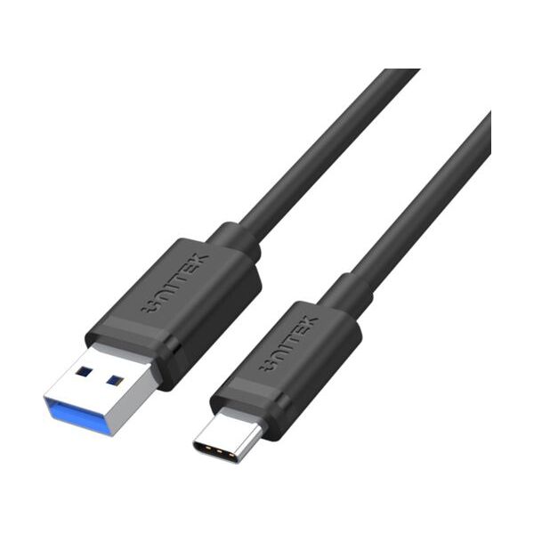 Kabel USB Unitek USB-A - USB-C 0.5 m Czarny (Y-C491BK) 10250342 4894160018359