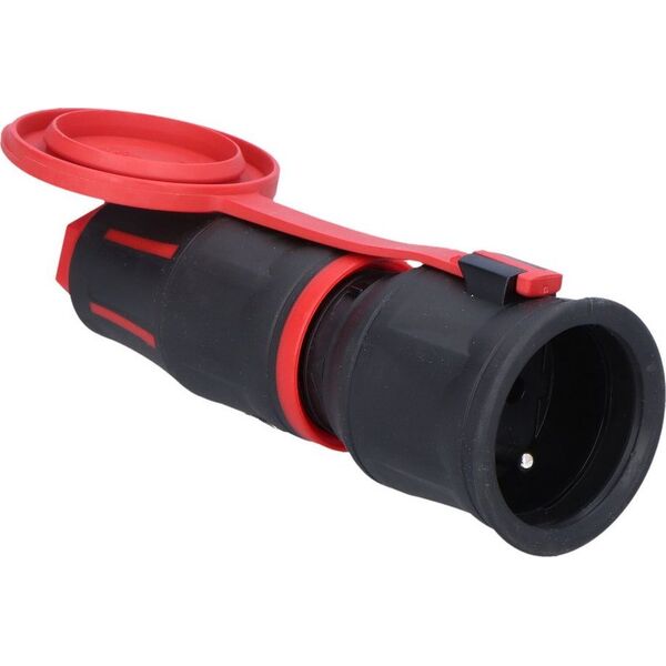 PCE Gniazdo gumowe z zatyczką 16A 230V 3P IP54 TOP TAURUS2 24711-sr 10251579 9003399454806