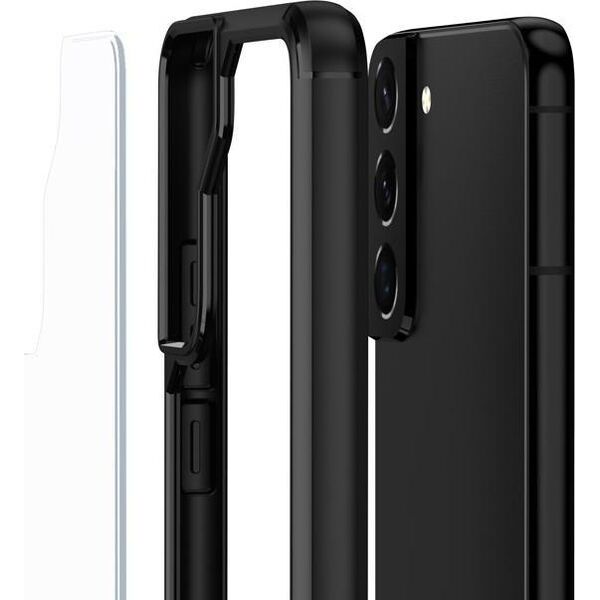 Crong Crong Hybrid Clear Cover - Etui Samsung Galaxy S22+ (czarny) 10351770 5904310701518