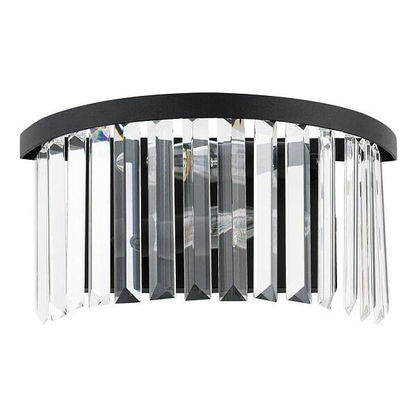 Kinkiet Nowodvorski Lampa ścienna glamour Cristal 7633 kinkiet czarny przezroczysty 10360791 5903139763394