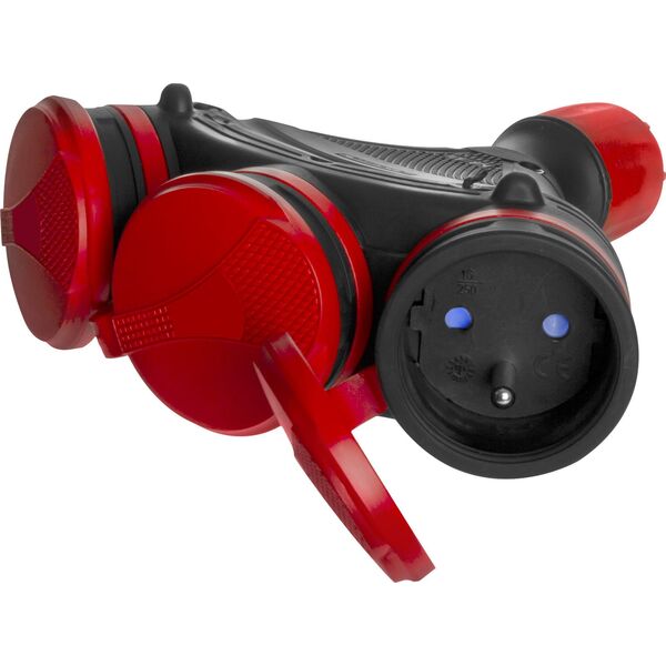 AWTools AWTOOLS GNIAZDO EXTREME POTRÓJNE Z KLAPKAMI IP54 16A 10362137 5903678610067