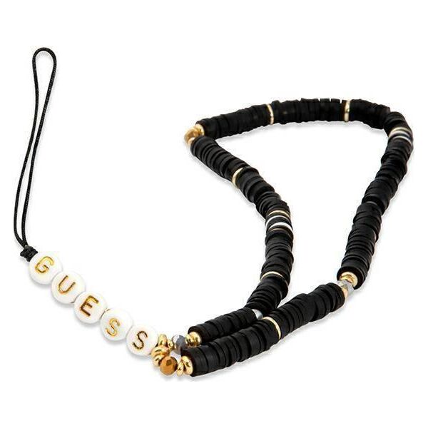Guess Guess zawieszka GUSTPEARK Phone Strap czarny/black Heishi Beads 10373061 3666339048310