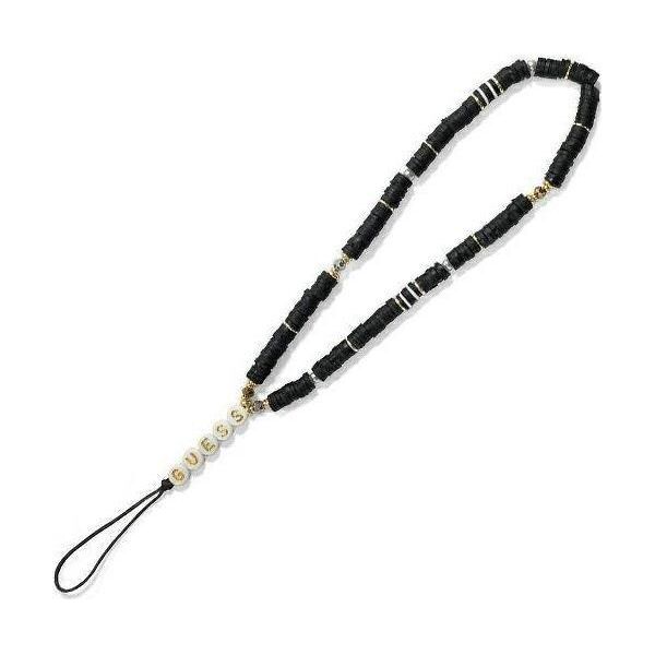 Guess Guess zawieszka GUSTPEARK Phone Strap czarny/black Heishi Beads 10373061 3666339048310