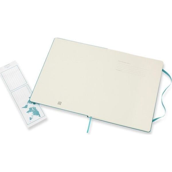 Moleskine Notes MOLESKINE Classic XL (19x25 cm) w linie, twarda oprawa, reef blue, 192 strony, niebieski 10383921 8058341716076
