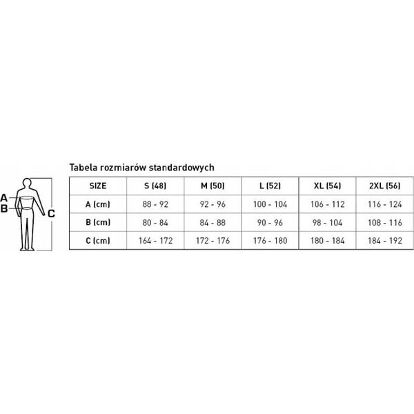 Högert Technik EMS spodnie ochronne jeans niebieskie XL (54) 10392094 5902801203169