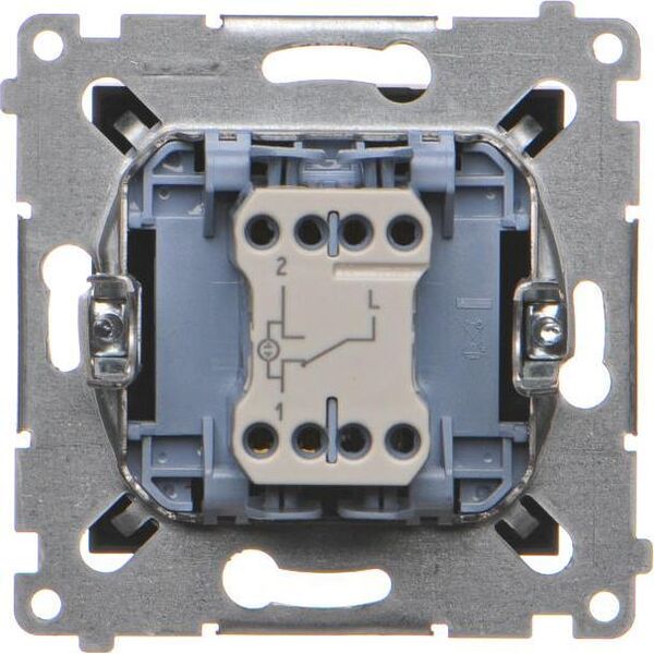 Kontakt-Simon Simon54 Łącznik schodowy podświetlany DW6L.01/49 czarny 10395050 5902787870355