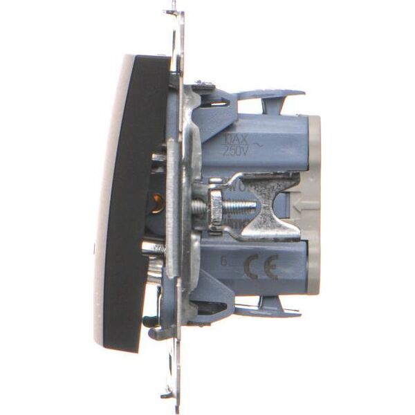 Kontakt-Simon Simon54 Łącznik schodowy podświetlany DW6L.01/49 czarny 10395050 5902787870355