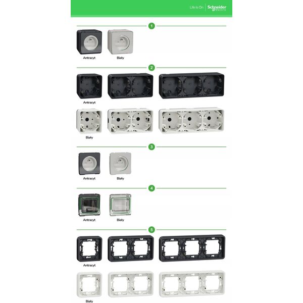 Schneider Electric Mureva Styl Przycisk antracytowy MUR35026 10395391 3606480789281