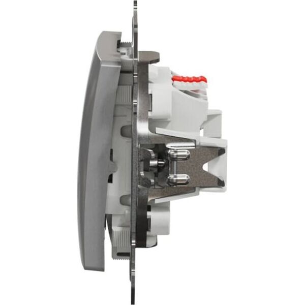 Schneider Electric Sedna Design Łącznik 1-biegunowy srebrne aluminium SDD113101 10395396 3606481479235