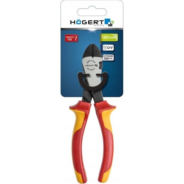 Högert Technik Szczypce boczne 180mm, 1000V, VDE 10396725 5901867199379