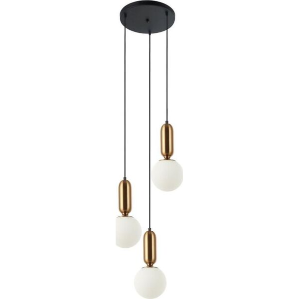 Lampa wisząca Italux Lampa wisząca ALDEVA PND-02340-3S-BRO Italux 10400060 5900644430780