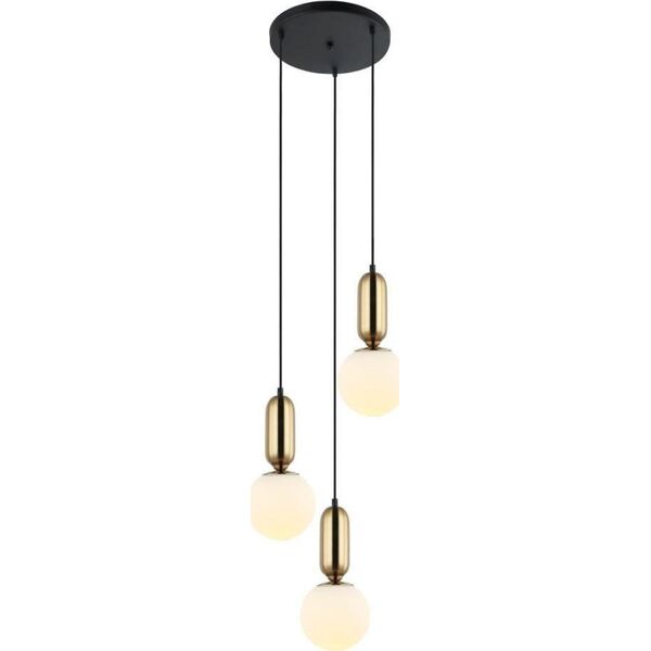 Lampa wisząca Italux Lampa wisząca ALDEVA PND-02340-3S-BRO Italux 10400060 5900644430780
