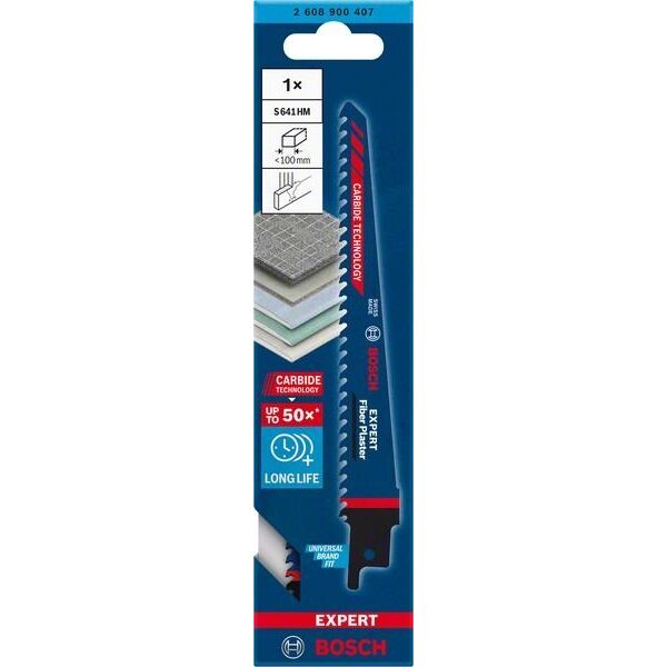 Bosch Brzeszczot do piły szablastej EXPERT Fiber Plaster S641HM 10406677 4059952534978