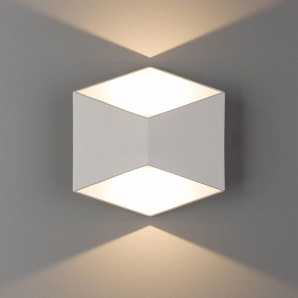 Kinkiet Nowodvorski Kinkiet LAMPA loft TRIANGLES LED 8142 Nowodvorski metalowa OPRAWA geometryczna LED 10W 3000K elewacyjna IP54 czarna 10412348 5903139814294