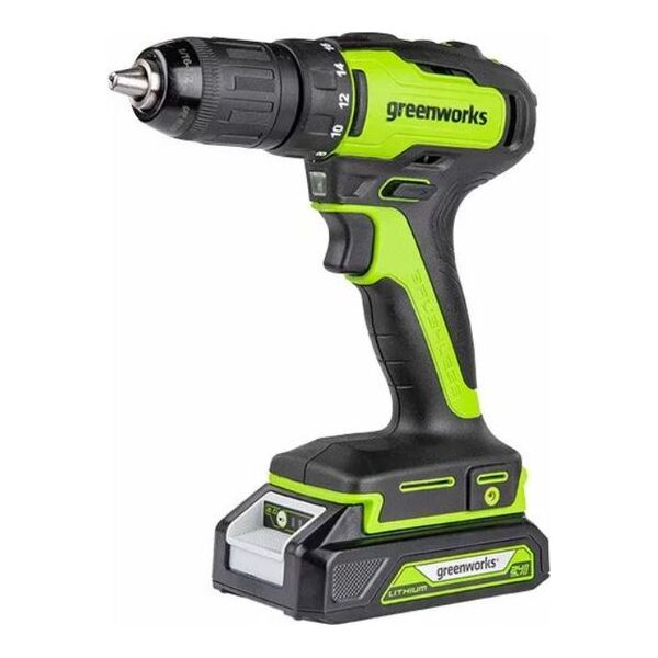 Wiertarko-wkrętarka Greenworks GD24DD35K2 24 V 1 x akumulator 2 Ah 10452896 6952909069135