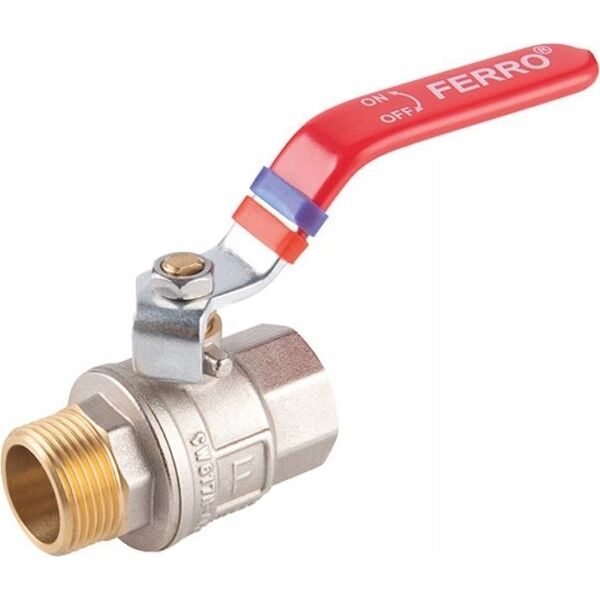 Ferro KFP21 ZAWÓR KUL. WODNY Z RĄCZKA 3/4'' NAKR-WKR, F-POWER // ZKW-20-WN-R-FER-POWER 10587615 5902194992145
