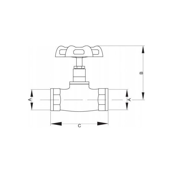 Hydroland ZAWÓR PRZELOT. WODNY ŻELIWNY 1/2" HYDROLAND // ZPŻ.H.15 10587686 5900308746622