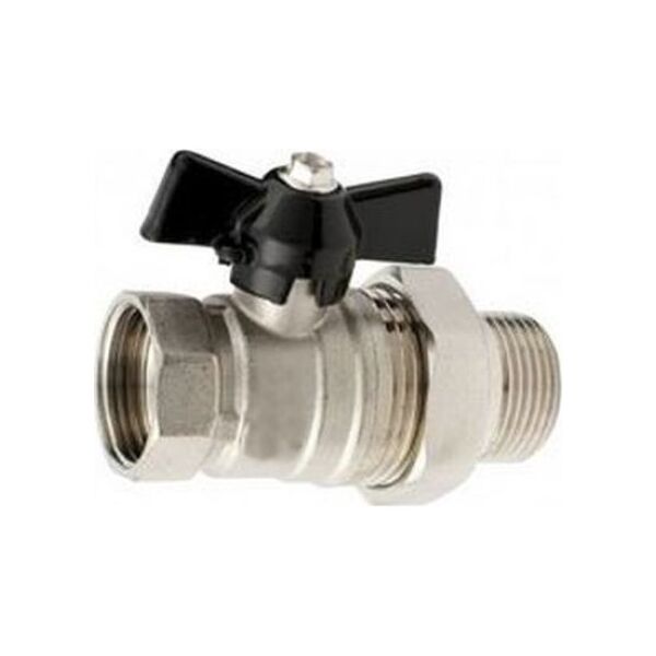 Hydroland ZAWÓR KULOWY WODNY ŚRUBUNEK MOTYL 3/4"" TYTAN W/S // ZKW-20-WS-M-H-TYTAN 10587973 5900308734308