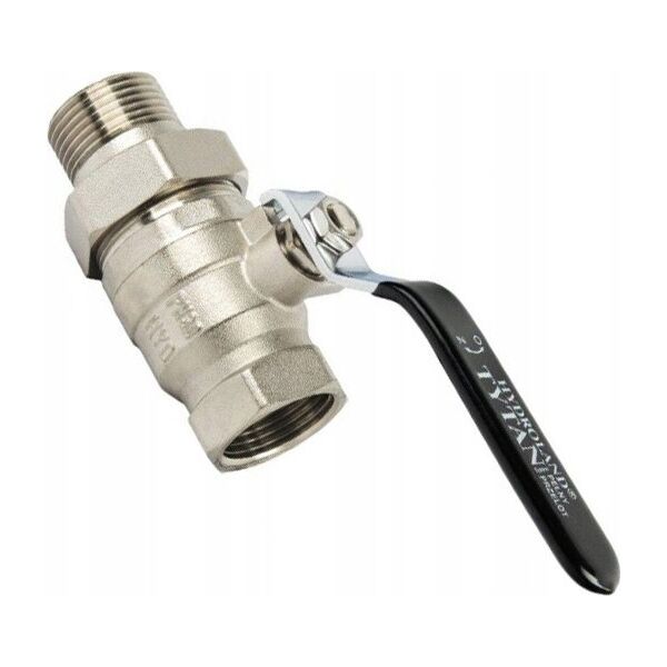 Hydroland ZAWÓR KULOWY WODNY ŚRUBUNEK RĄCZKA 3/4"" TYTAN W/S // ZKW-20-WS-R-H-TYTAN 10587976 5900308747018