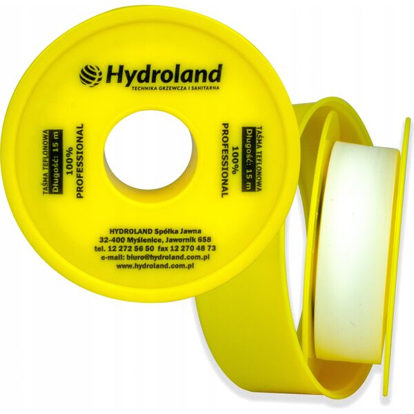 Hydroland TAŚMA TEFLON.GAZOWA 19MM X15MX0.20MM // A.TEFLON.G.19X15 10590047 5900308730522