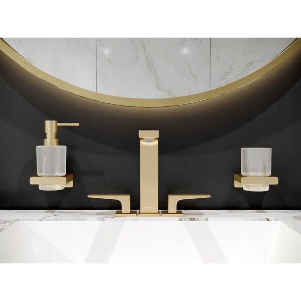 Hansgrohe Kubek na szczoteczki do zębów, złoty optyczny polerowany 10599646 4059625297025