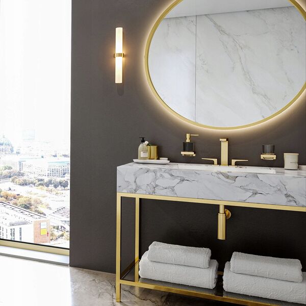 Hansgrohe Kubek na szczoteczki do zębów, złoty optyczny polerowany 10599646 4059625297025