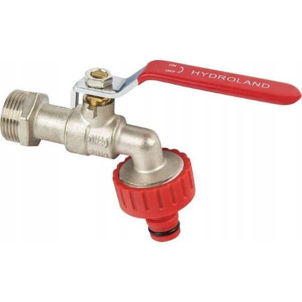 Hydroland ZAWÓR CZERP.KULOWY 3/4" Z DŁAWIKIEM I SZYBKOZŁĄCZKĄ DO WĘŻA OGRODOWEGO Z-CZ20.ZŁ // ZKC-20-R-H/ZŁ 10599699 5900308746912