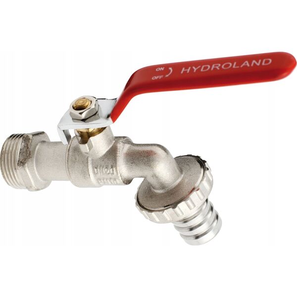 Hydroland ZAWÓR CZERP.KULOWY ZE ZŁĄCZKĄ 1/2" DŁAWIK "H" // ZKC-15-R-H 10599700 5900308737118