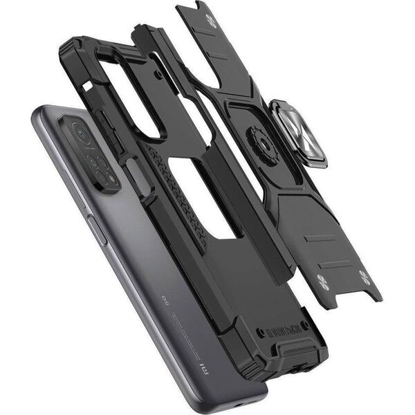Wozinsky Wozinsky Ring Armor pancerne hybrydowe etui pokrowiec + magnetyczny uchwyt Samsung Galaxy A03s niebieski 10757550 9145576243244