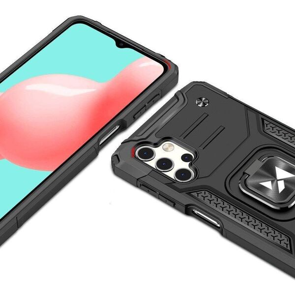 Wozinsky Wozinsky Ring Armor pancerne hybrydowe etui pokrowiec + magnetyczny uchwyt Samsung Galaxy A73 niebieski 10757574 9145576243596