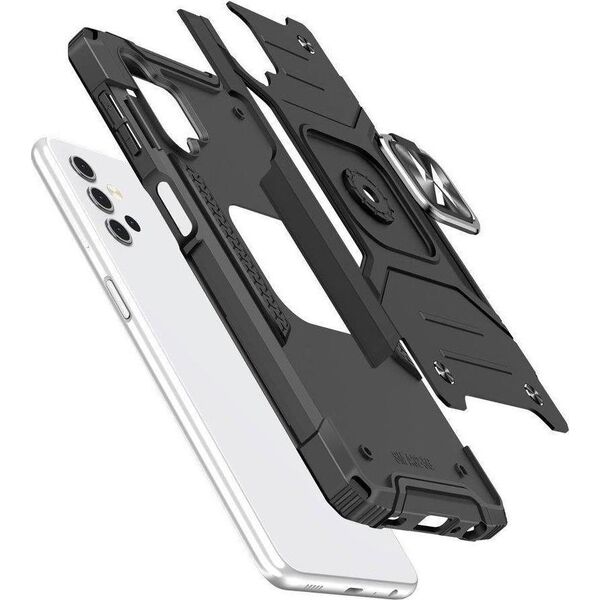Wozinsky Wozinsky Ring Armor pancerne hybrydowe etui pokrowiec + magnetyczny uchwyt Samsung Galaxy A73 niebieski 10757574 9145576243596