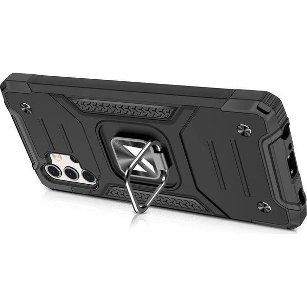 Wozinsky Wozinsky Ring Armor pancerne hybrydowe etui pokrowiec + magnetyczny uchwyt Samsung Galaxy A73 niebieski 10757574 9145576243596
