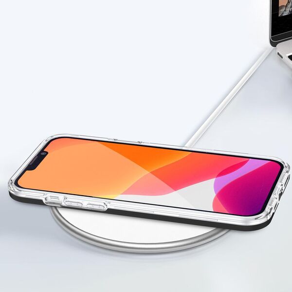 Hurtel Clear 3in1 etui do iPhone 13 Pro Max żelowy pokrowiec z ramką czarny 10757585 9145576242544