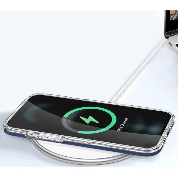 Hurtel Clear 3in1 etui do iPhone 11 Pro Max żelowy pokrowiec z ramką niebieski 10757614 9145576242315