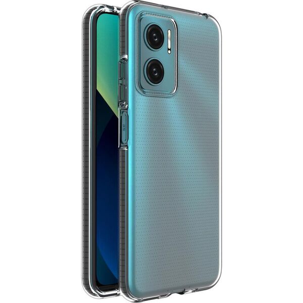Hurtel Spring Case pokrowiec żelowe etui z kolorową ramką do Xiaomi Redmi 10 czarny 10757676 9145576244111