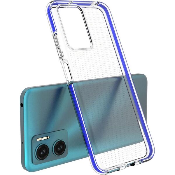 Hurtel Spring Case pokrowiec żelowe etui z kolorową ramką do Xiaomi Redmi 10 czarny 10757676 9145576244111