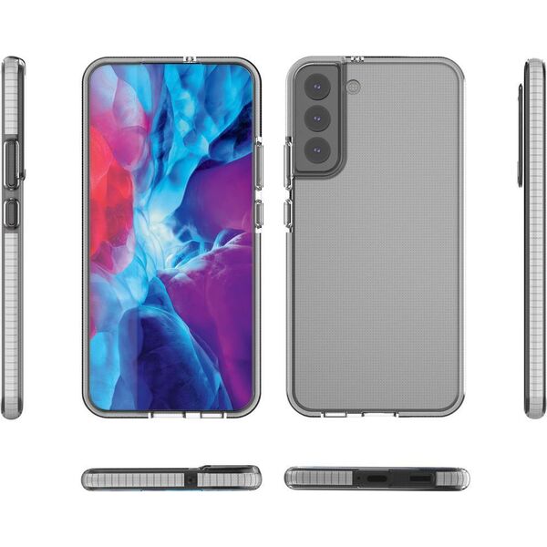 Hurtel Spring Case pokrowiec żelowe etui z kolorową ramką do Samsung Galaxy S22+ (S22 Plus) ciemnoniebieski 10757682 9145576244197