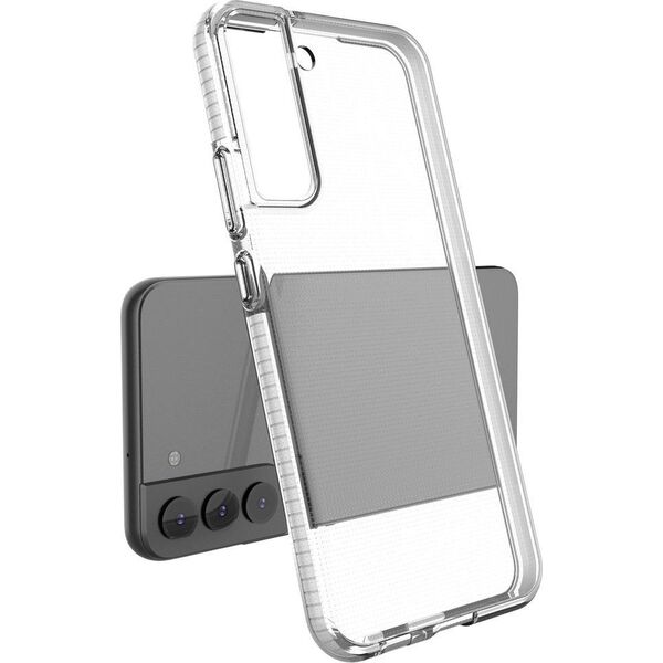 Hurtel Spring Case pokrowiec żelowe etui z kolorową ramką do Samsung Galaxy S22+ (S22 Plus) ciemnoniebieski 10757682 9145576244197