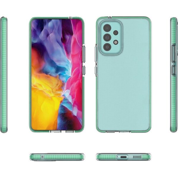 Hurtel Spring Case pokrowiec żelowe etui z kolorową ramką do Samsung Galaxy A73 ciemnoniebieski 10757690 9145576244258