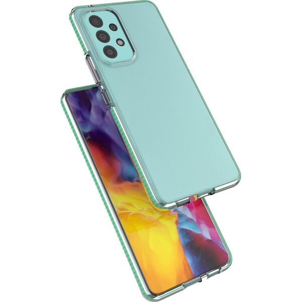 Hurtel Spring Case pokrowiec żelowe etui z kolorową ramką do Samsung Galaxy A73 ciemnoniebieski 10757690 9145576244258