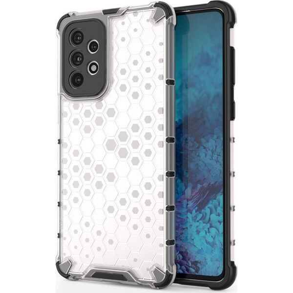 Hurtel ETUI Honeycomb etui pancerny pokrowiec z żelową ramką Samsung Galaxy A73 przezroczysty CASE 10757729 9145576244685