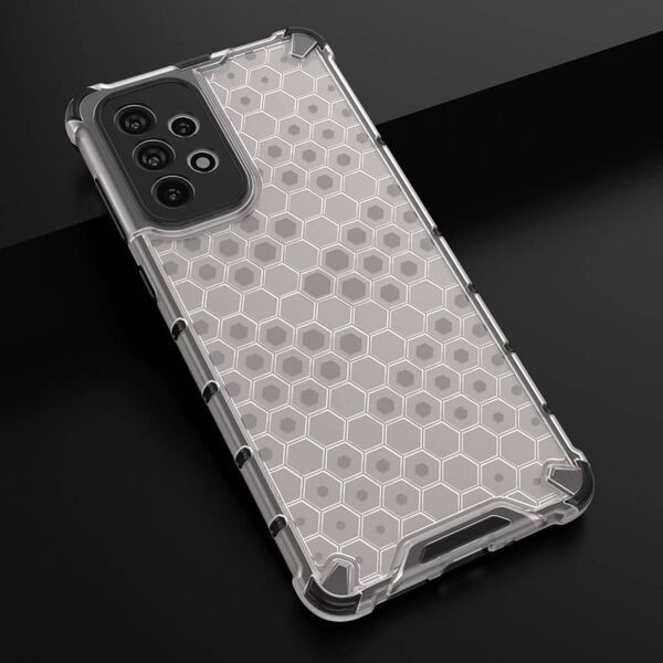 Hurtel ETUI Honeycomb etui pancerny pokrowiec z żelową ramką Samsung Galaxy A73 przezroczysty CASE 10757729 9145576244685