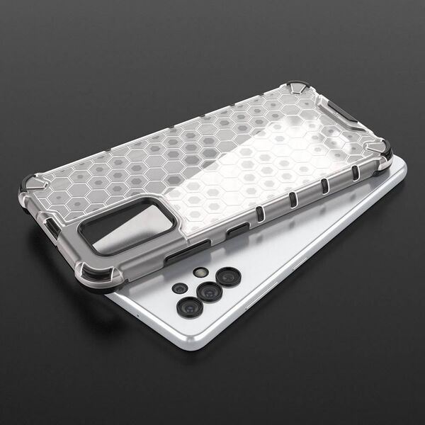 Hurtel Honeycomb etui pancerny pokrowiec z żelową ramką Samsung Galaxy A13 5G przezroczysty 10757735 9145576245019