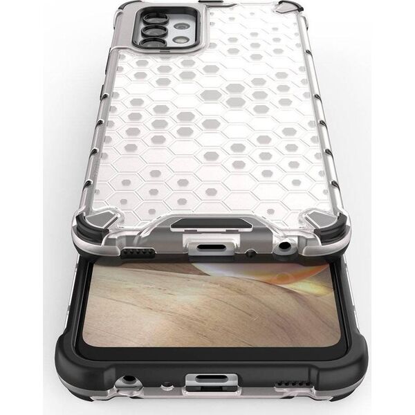 Hurtel Honeycomb etui pancerny pokrowiec z żelową ramką Samsung Galaxy A13 5G przezroczysty 10757735 9145576245019